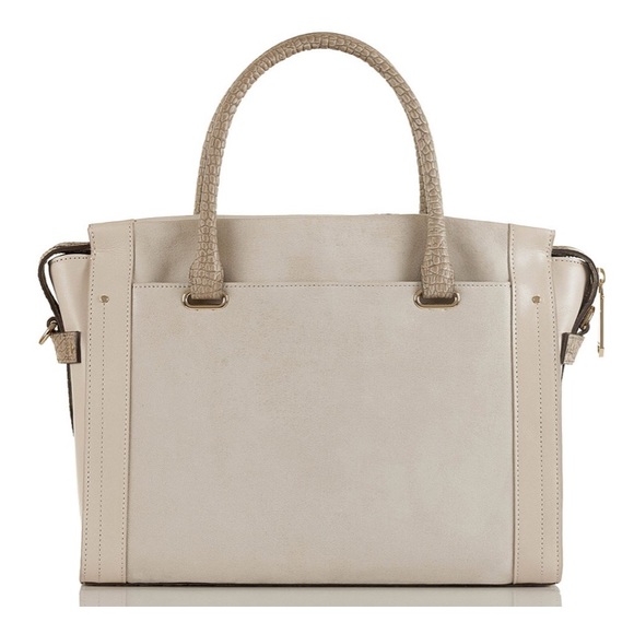 BRAHMIN Small Emily Stone Carson Satchel bag No longer Available in stores. Soft - Picture 6 of 8